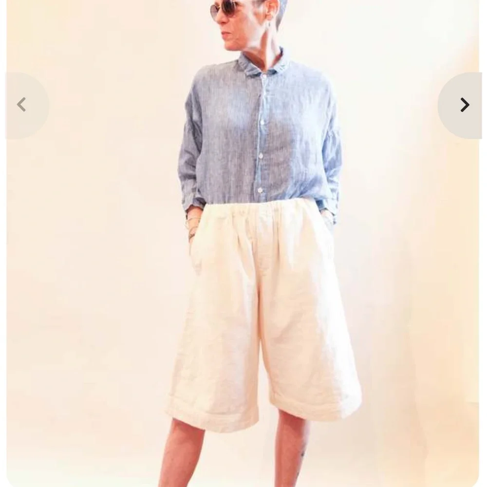 CP Shades Rooney Striped Cotton Blouse Sz M/L Boxy PRISTINE Price firm! - Picture 6 of 14